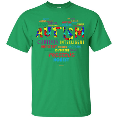 Sweet Caring Unique Love Special Autism Awareness T-shirt Irish Green