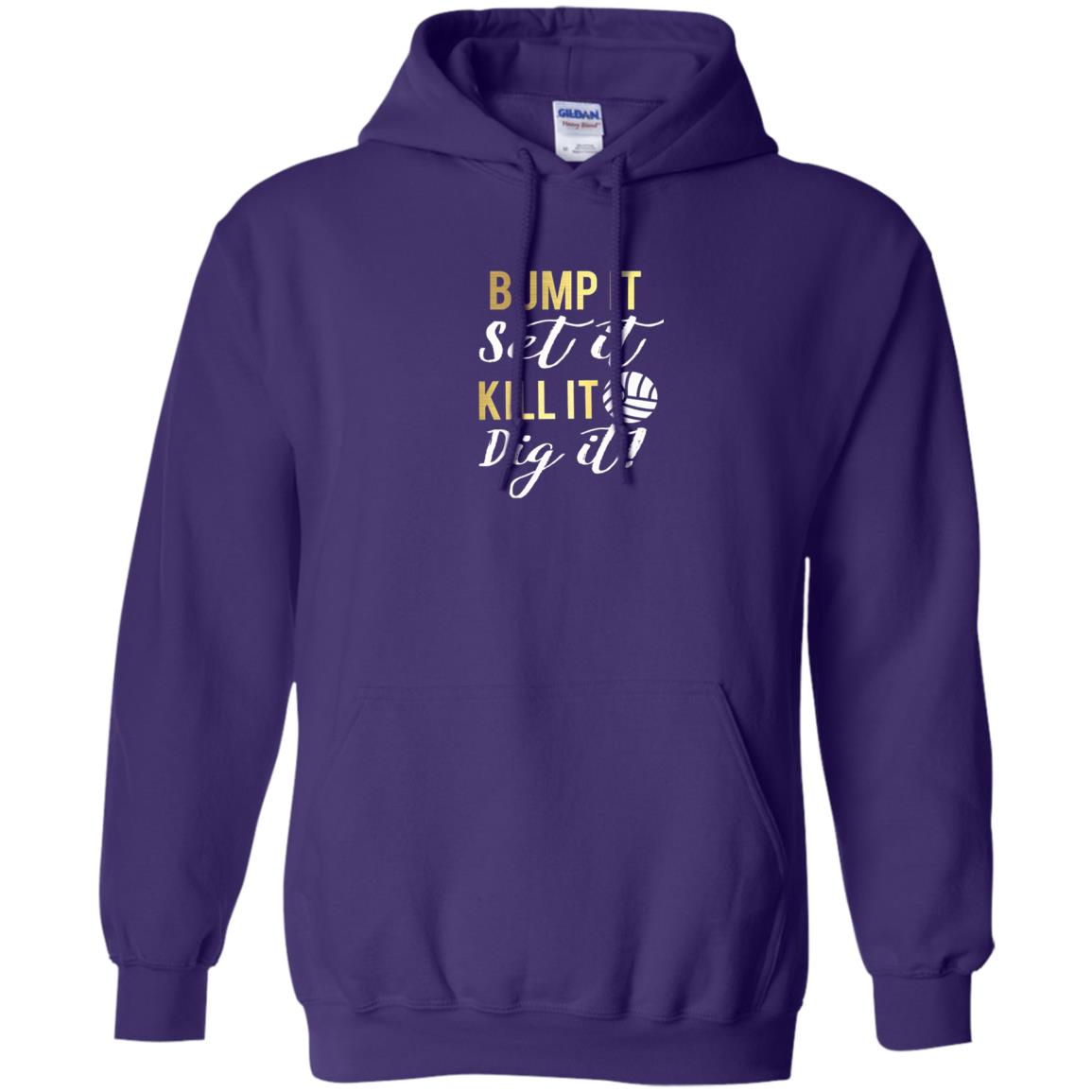 Bump It Set It Kill It Dig It Volleyball Lover T-shirt Purple