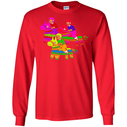 Cinco De Derby Pinata Jockeys Horse Race T-shirt Red