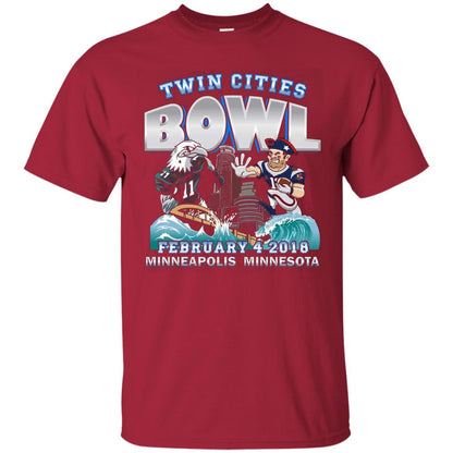 Football Lover T-shirt Twin Cities Bowl Cardinal