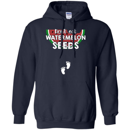 Don_t Eat Watermelon Seeds Pregnancy Announcement Shirt Navy