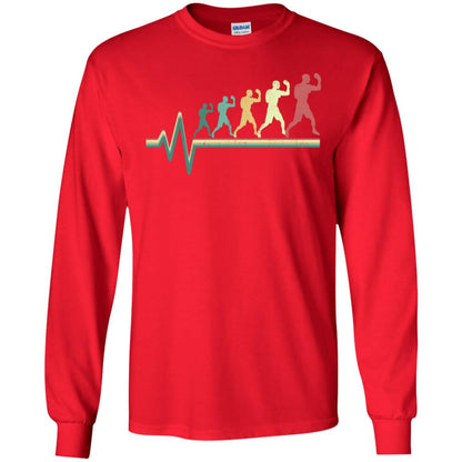 Boxing Heartbeat Boxer Gift Shirt Red