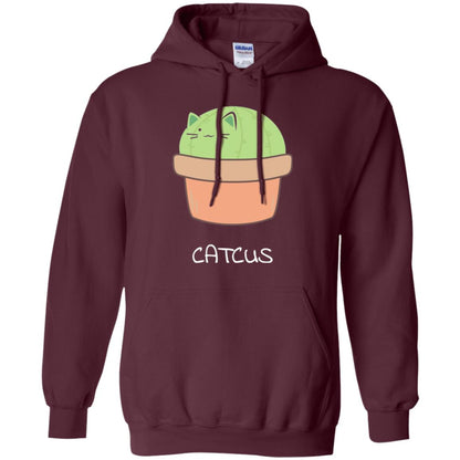 Cat Lovers T-shirt Catcus Maroon