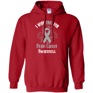 I Wear Gray For Brain Cancer Awareness T-shirt