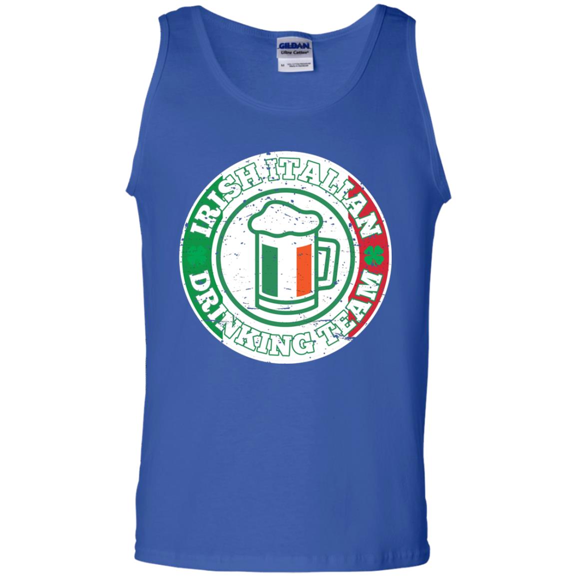 Irish Italian Drinking Team Italy Flag St Patrick_s Day T-shirt Royal