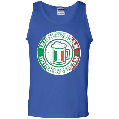 Irish Italian Drinking Team Italy Flag St Patrick_s Day T-shirt Royal