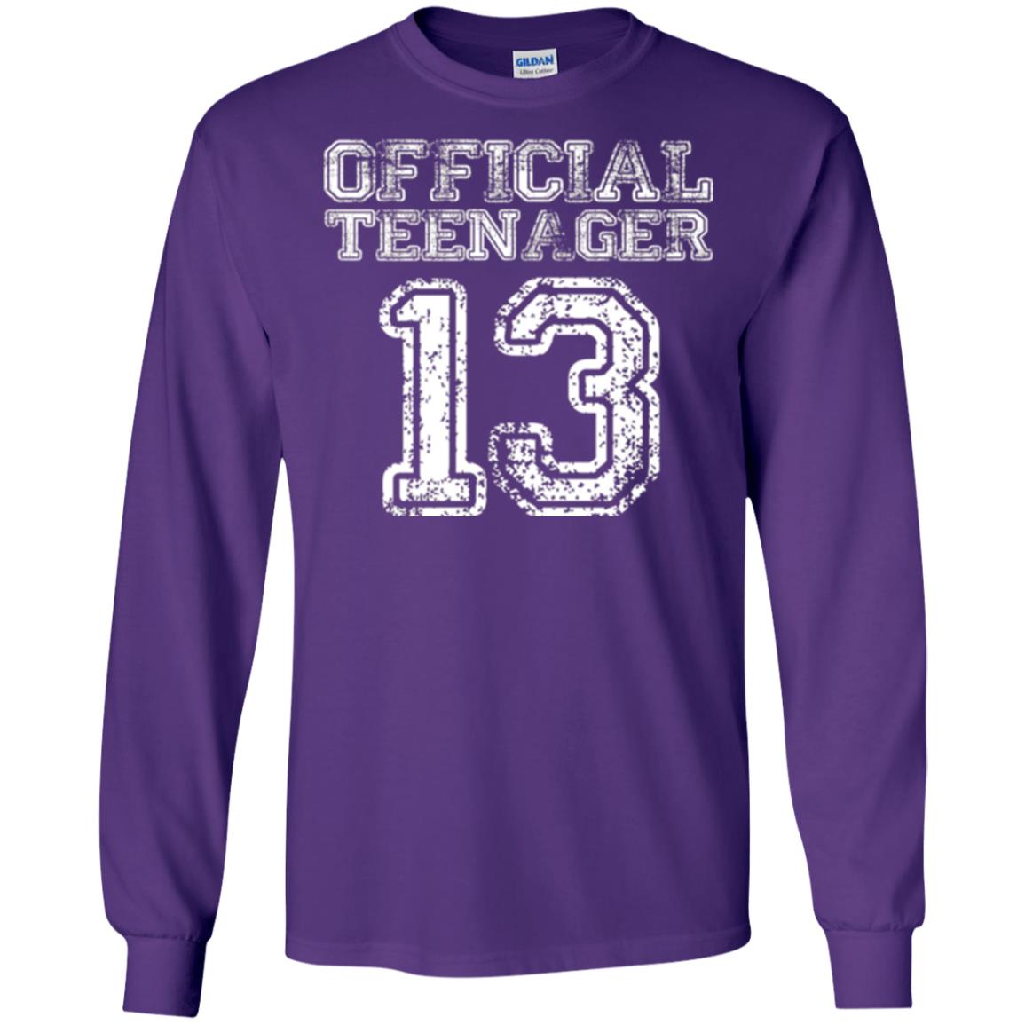 Brithday T-shirt Official Teenager T-shirt Purple