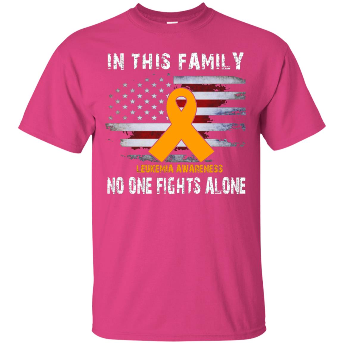 Leukemia Awareness No One Fights Alone Shirt Heliconia