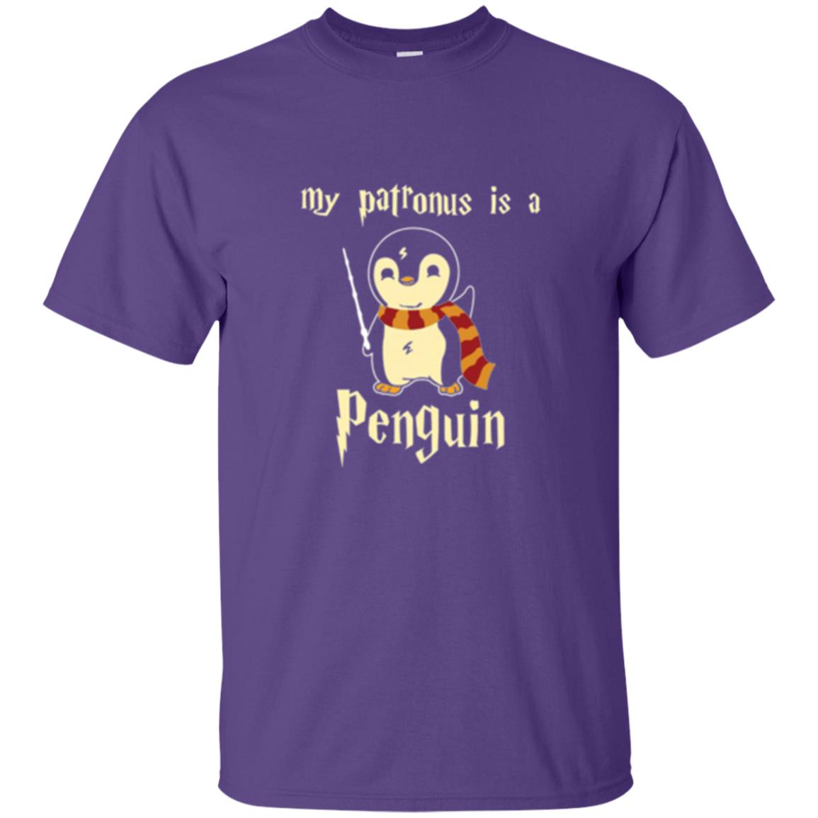 Penguin Lovers T-shirt My Patronus Is A Penguin Hot Purple