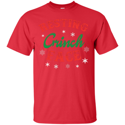 Christmas T-Shirt Resting Grinch Face Red
