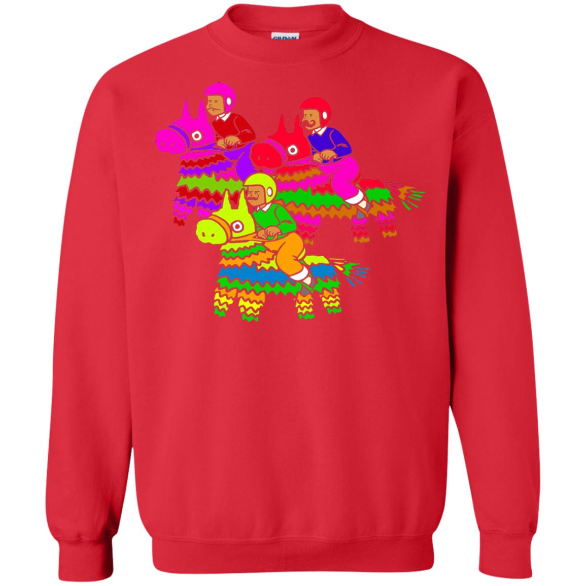 Cinco De Derby Pinata Jockeys Horse Race T-shirt Red