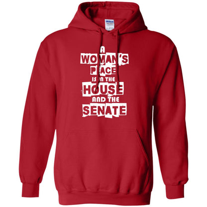 Women's Right T-shirt A Woman's Place Is In The House And The Senate Red