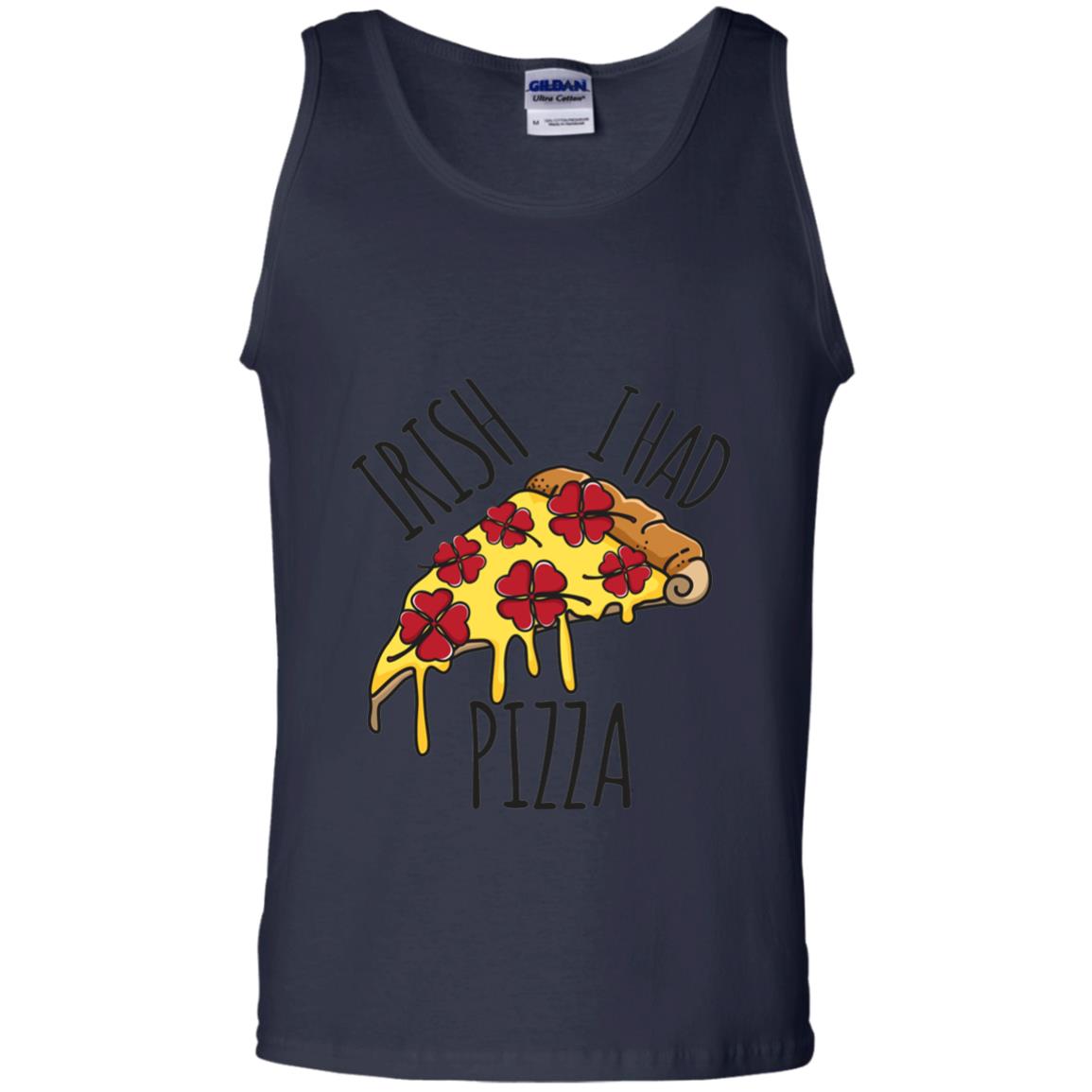 Irish I Had Pizza Patrick Day T-shirt Navy