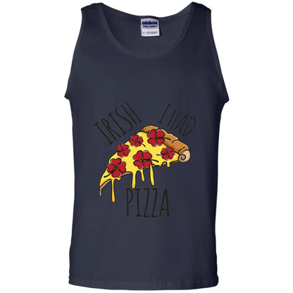 Irish I Had Pizza Patrick Day T-shirt Navy