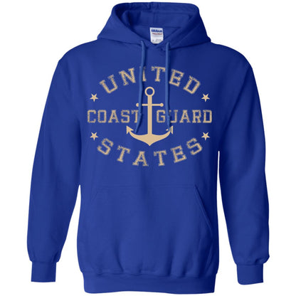 Coast Guard Birthday United States Anchor T-shirt Royal