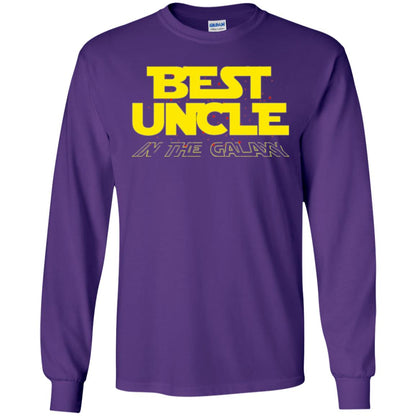 Uncle T-shirt Best Uncle In The Galaxy Purple