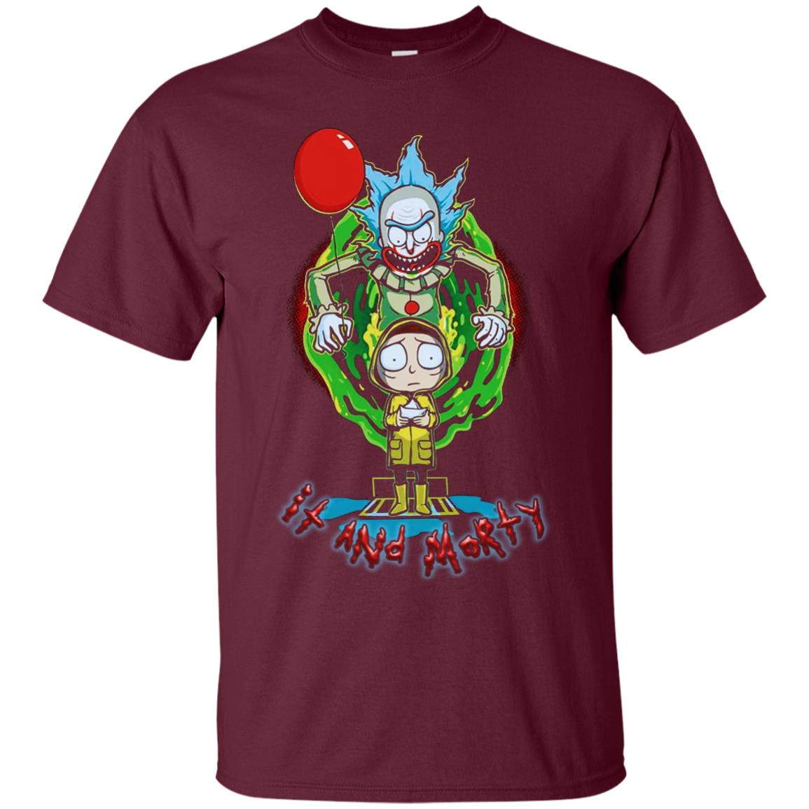 It And Morty Shirt Maroon