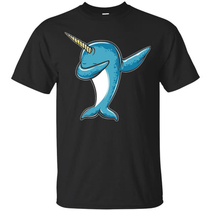 Dabbing Narwhal T-shirt Black