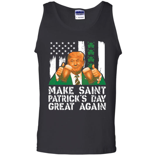 Make St Patrick_s Day Great Again Funny Trump T-shirt Black