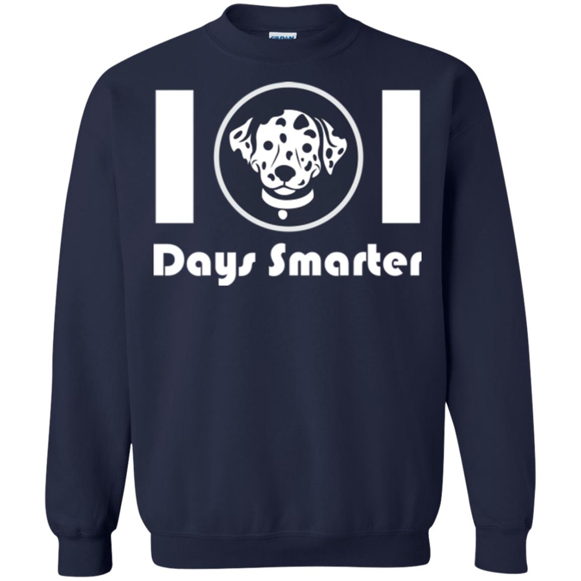 Dog Lovers T-shirt 101 Days Smarter Navy
