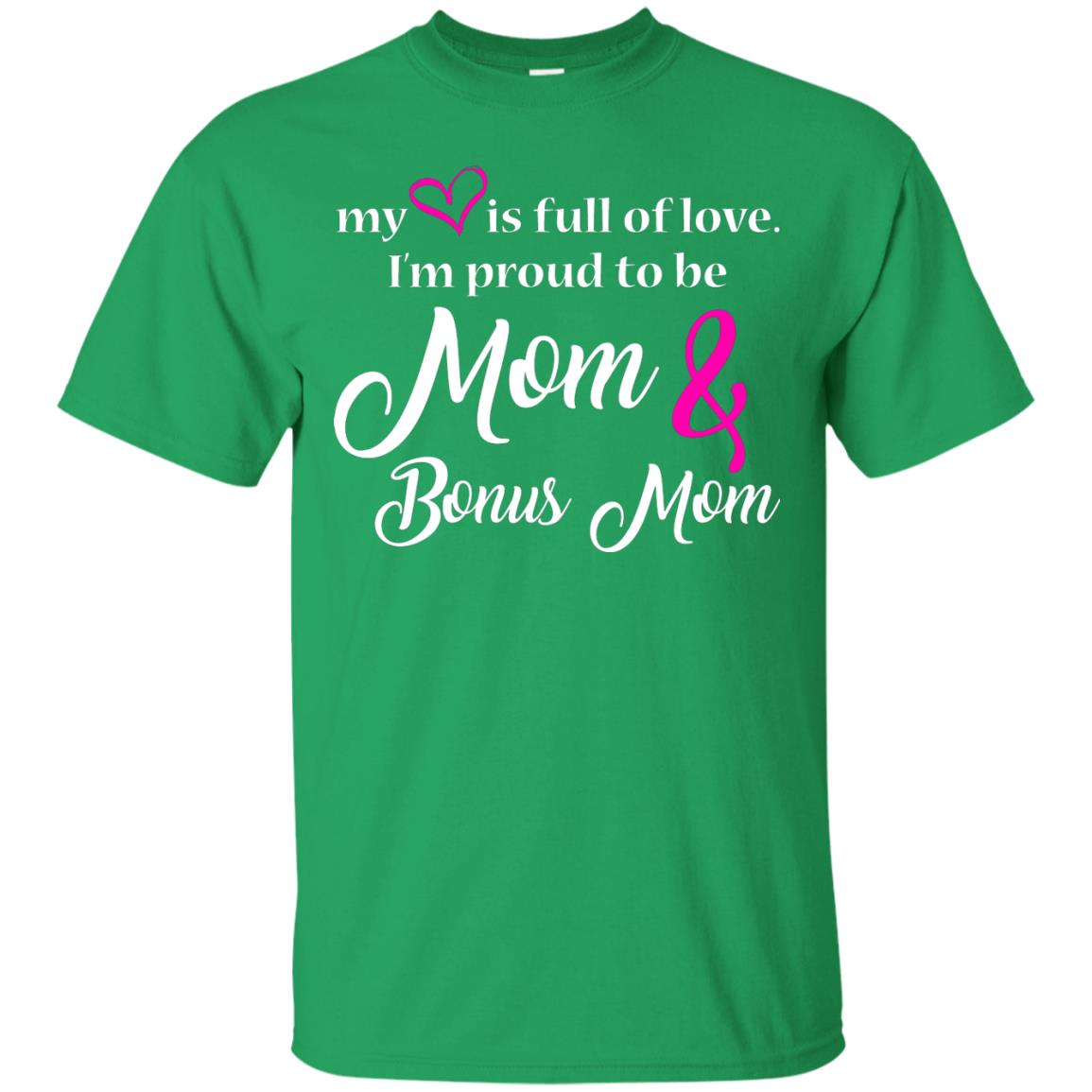 Mommy T-shirt My Heart Is Full Of Love Irish Green