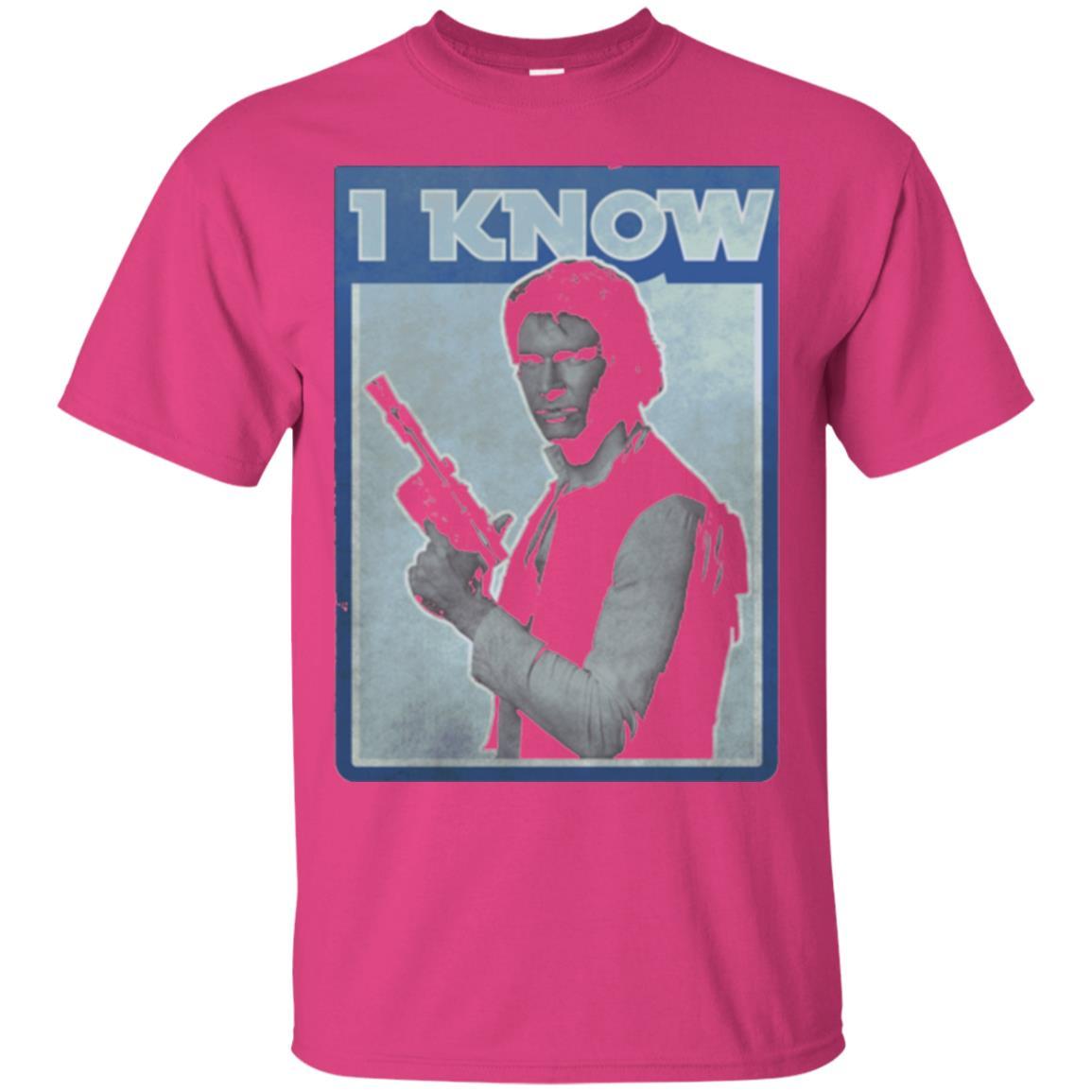 Film T-shirt Han Solo Iconic Unscripted I Know Graphic Heliconia