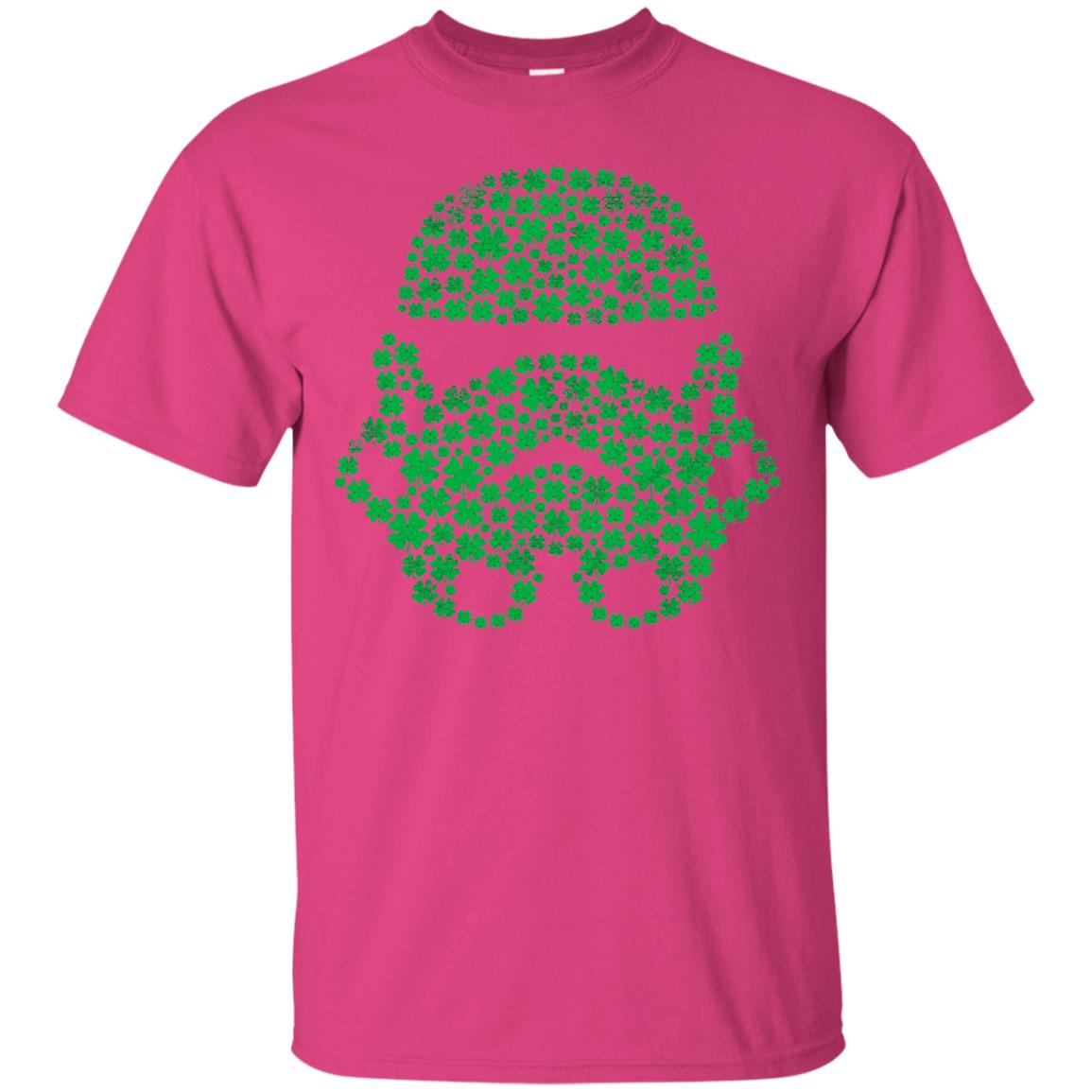 Stormtrooper Clovers St. Patrick_s Graphic T-shirt Heliconia