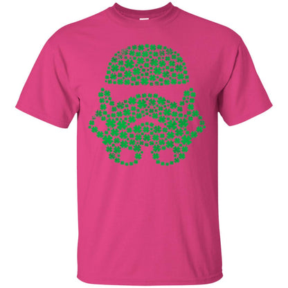 Stormtrooper Clovers St. Patrick_s Graphic T-shirt Heliconia