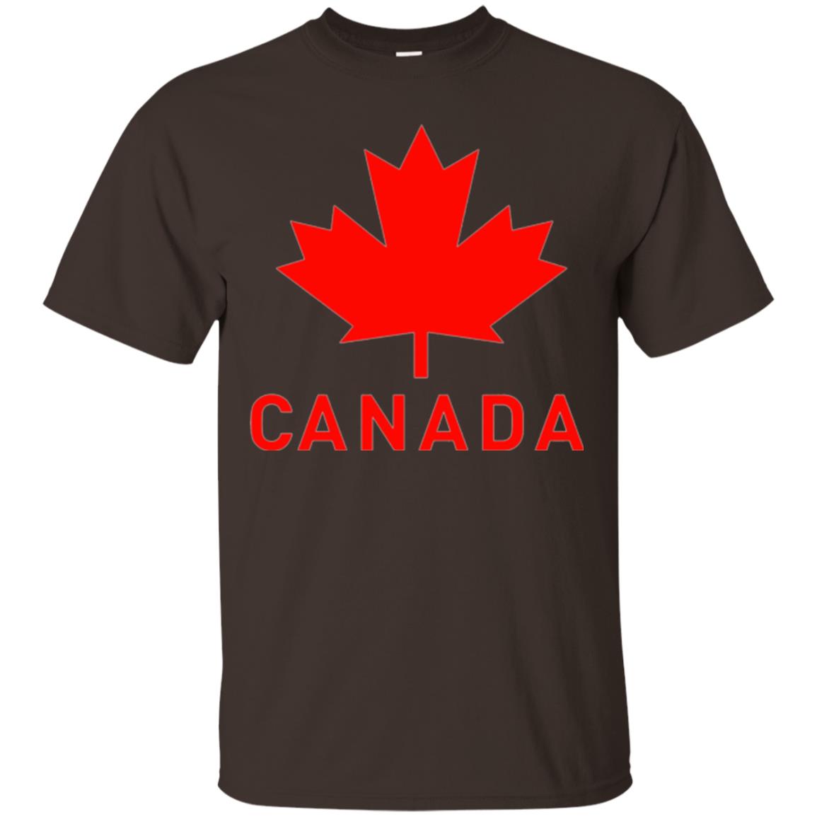 Canada Flag T-shirt Vintage Canada Flag Eh Team Dark Chocolate