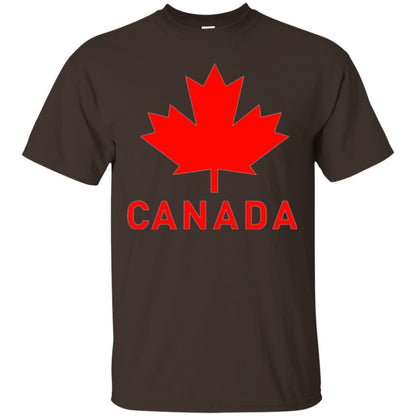 Canada Flag T-shirt Vintage Canada Flag Eh Team Dark Chocolate