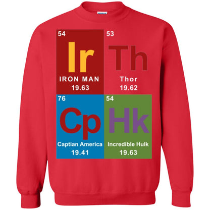 Marvel Avengers Periodic Table Elements T-shirt Red