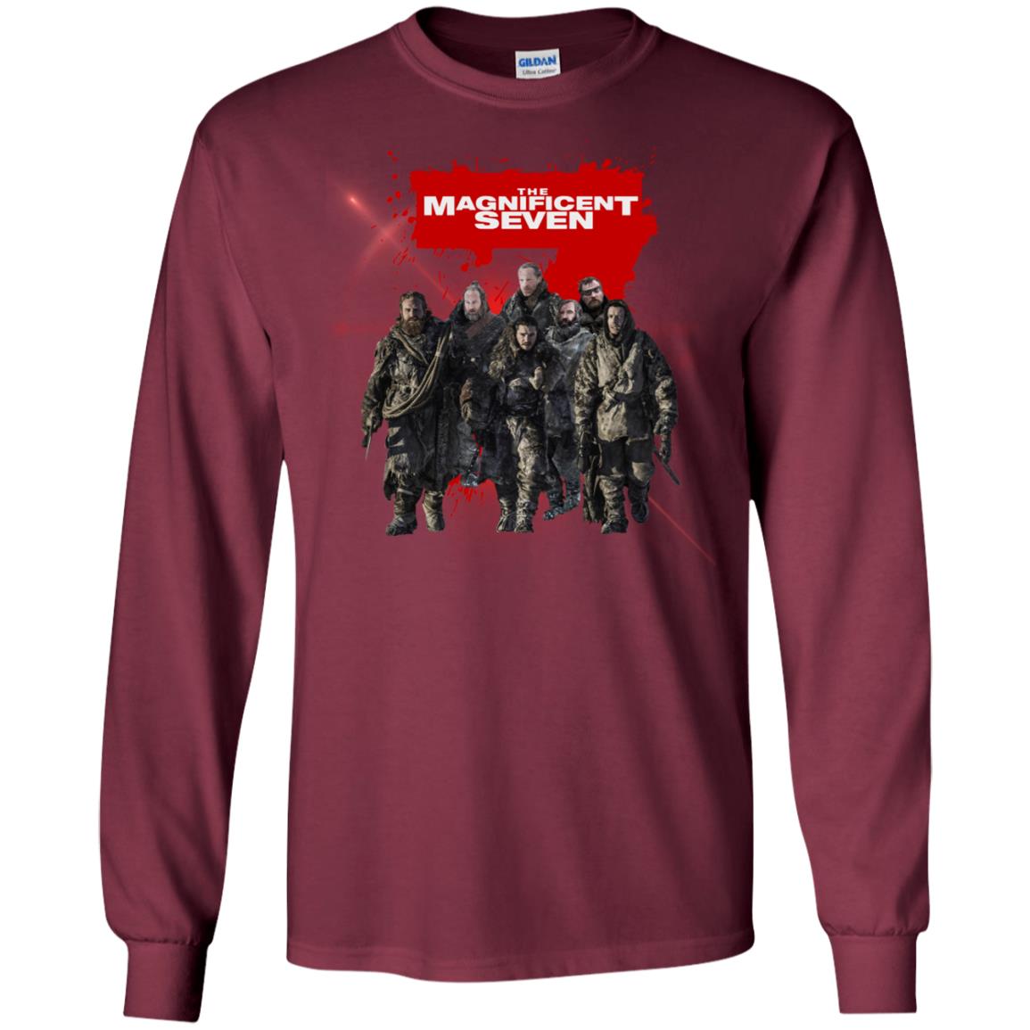 The Magnificent Seven Game Of Thrones Version T-shirt Maroon