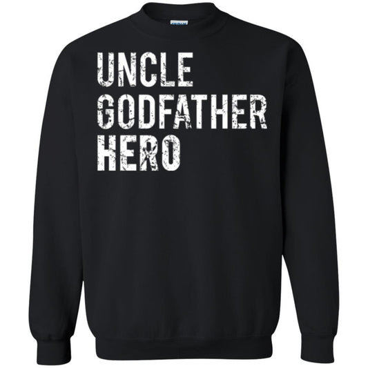 Family T-shirt Uncle Godfather Hero Black