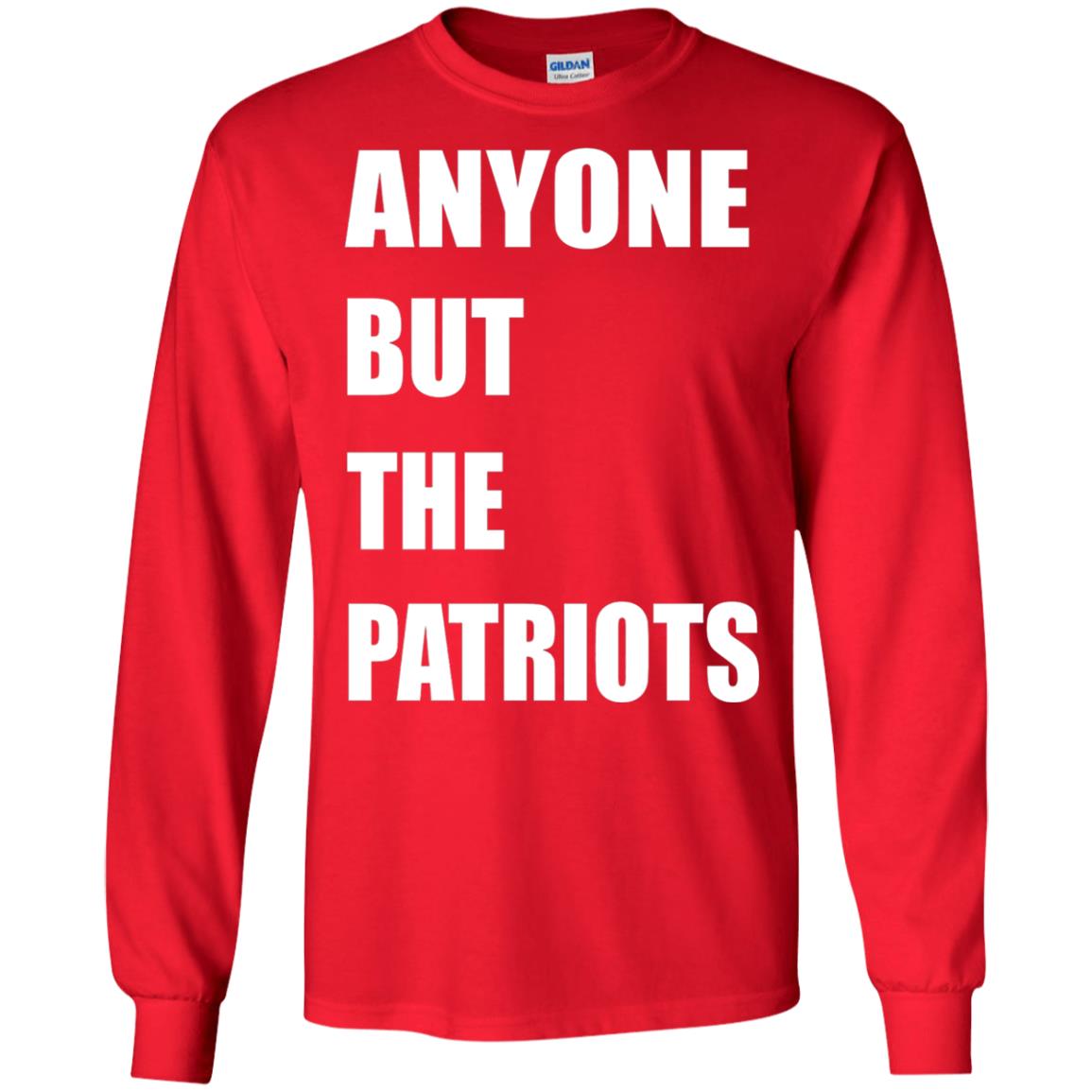 Anyone But The Patriots T-shirt Red