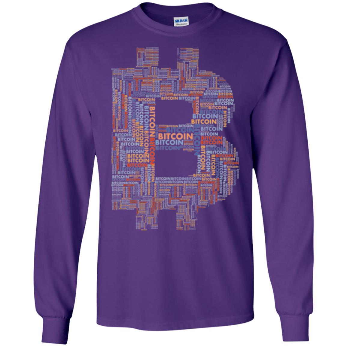 Bitcoin T-shirt Purple