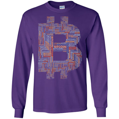 Bitcoin T-shirt Purple