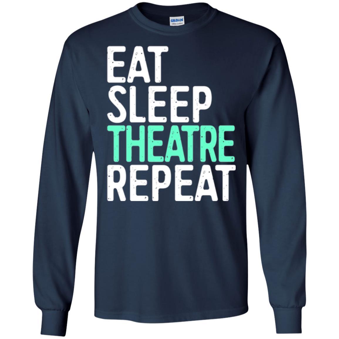 Actor T-shirt Eat Sleep Theatre Repeat T-shirt Navy