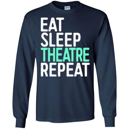 Actor T-shirt Eat Sleep Theatre Repeat T-shirt Navy