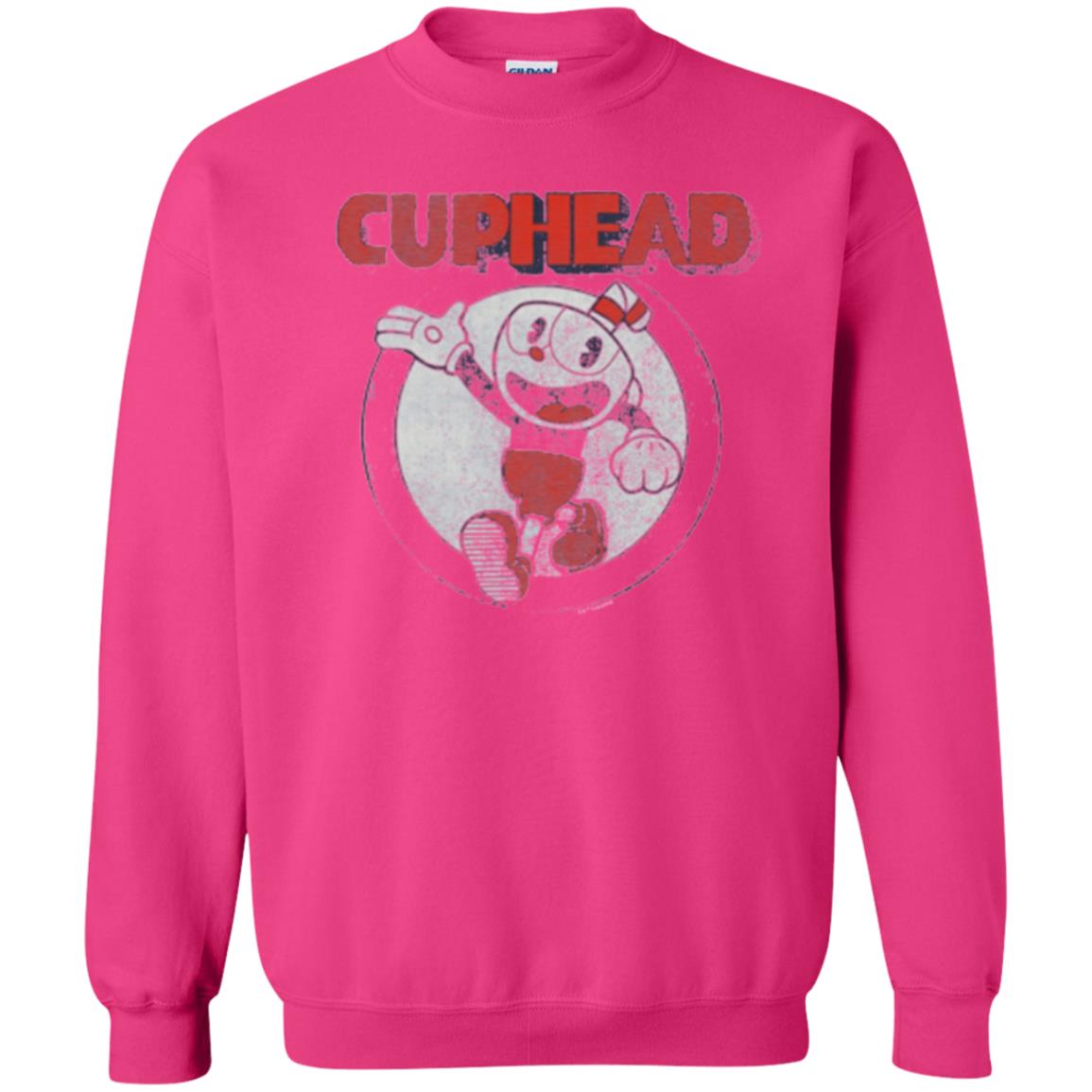 Cuphead T-shirt Cuphead Waving Circle Portrait Heliconia