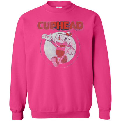 Cuphead T-shirt Cuphead Waving Circle Portrait Heliconia