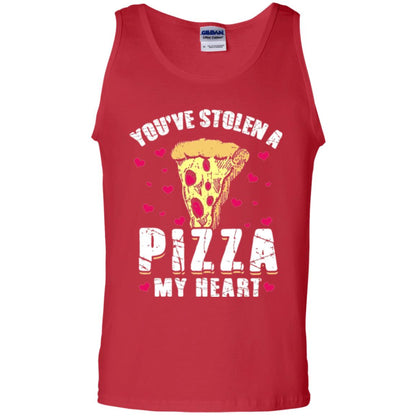 Funny Valentines Day Shirt Food Gift You_ve Stolen Pizza My Heart Red