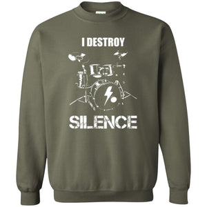 Drummer T-shirt I Destroy Silence