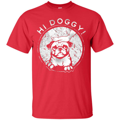 Dog Lovers T-shirt Hi Doggy Red