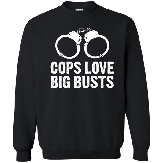 Cops Love Big Busts Usa Police Shirt Black