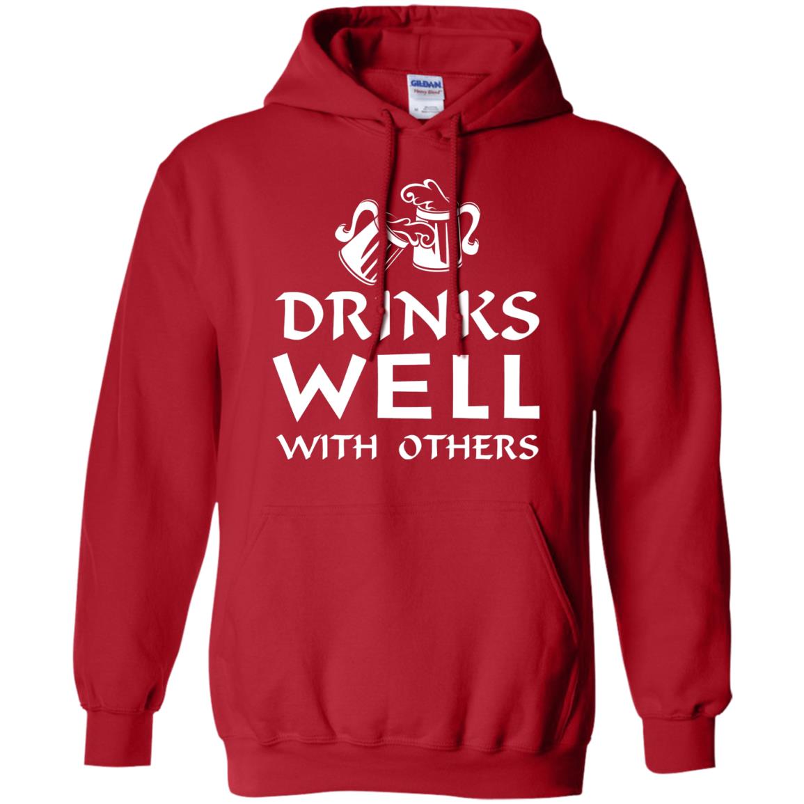 Drinks Well With Others St. Patrick_s Day T-shirt Red