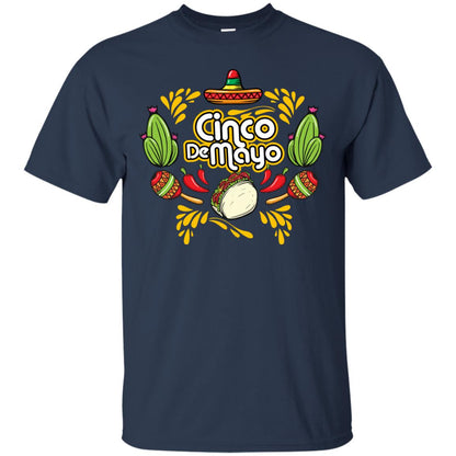 Mexican Festival Cinco De Mayo Shirt Navy