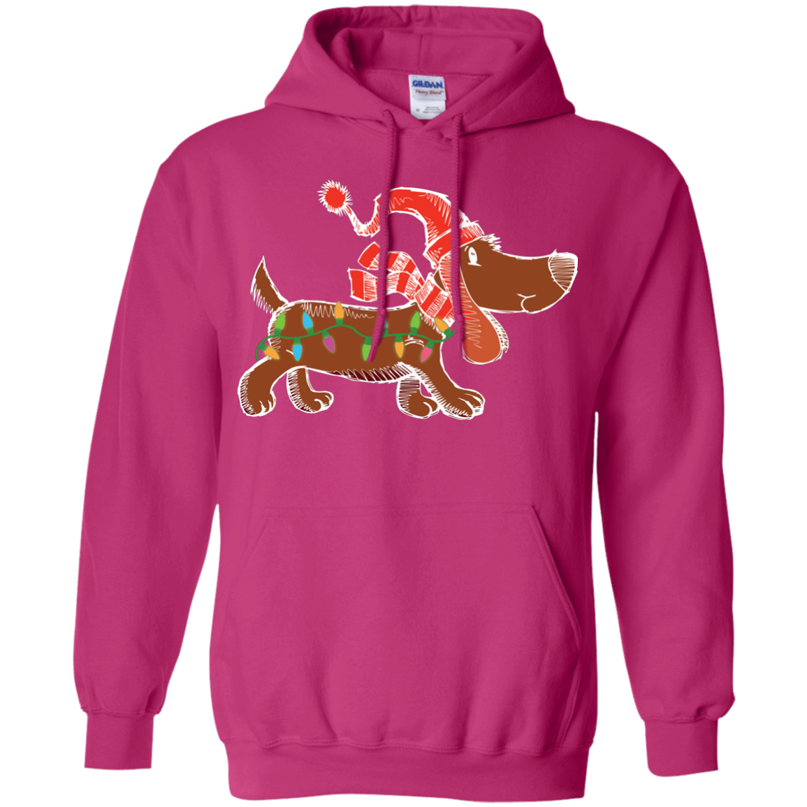 Dog Lover T-Shirt Christmas Lights Labrador Retriever Dog Lover Heliconia