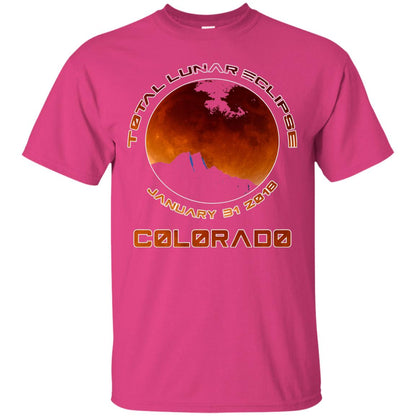 Colorado Lunar Eclipse 2018 T-shirt January 31 Heliconia