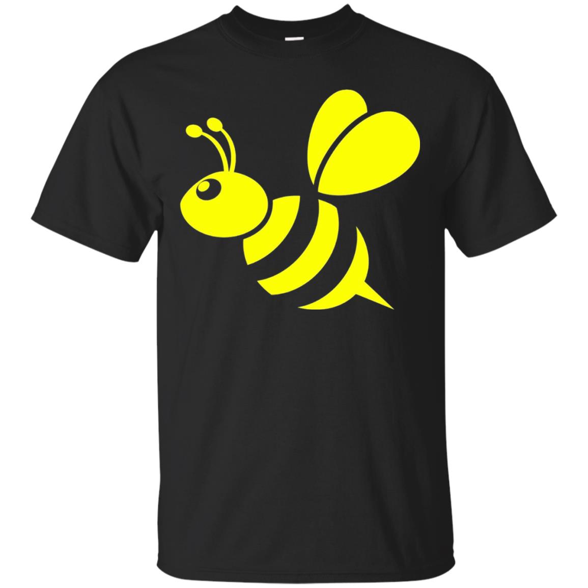 Yellow Honeybee Bee Lover T-shirt Black