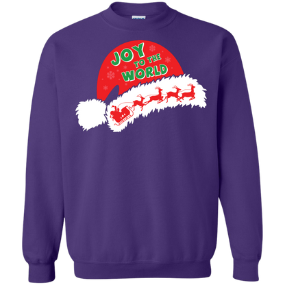 Christmas T-shirt Joy To The World Purple